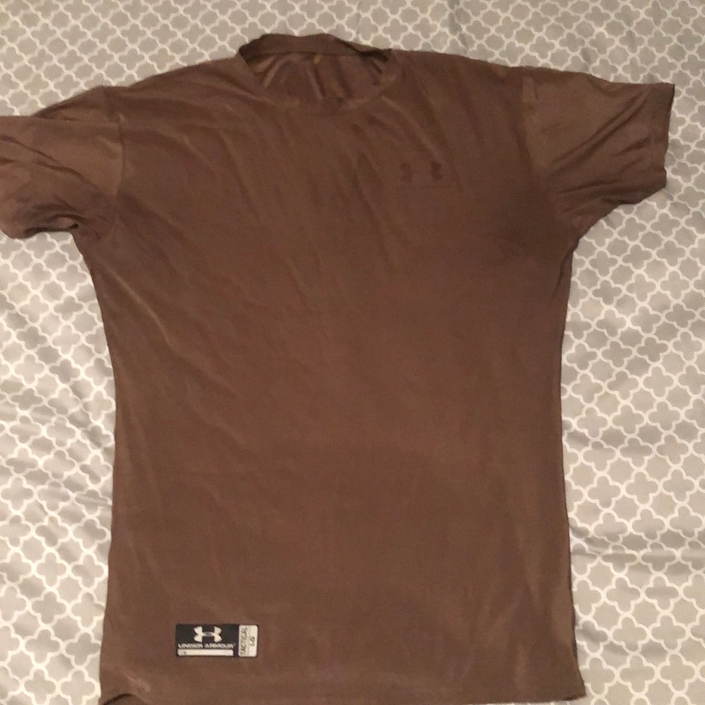 Under Armour brown compression shirt
